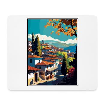 Safranbolu Turkey Vintage Travel Poster Souvenir - Mouse Pad (horizontal) - white - Front