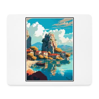 Dalyan Turkey Vintage Travel Poster WPA Souvenir - Mouse Pad (horizontal) - white - Front