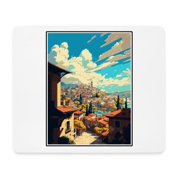 Gaziantep Turkey Vintage Travel Poster Souvenir - Mouse Pad (horizontal) - white - Front