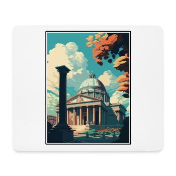 Rome Italy Vintage Travel Poster WPA Souvenir - Mouse Pad (horizontal) - white - Front