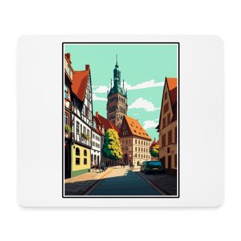 Wittenberg Deutschland Vintage Reiseposter Souvenir - Mousepad (Querformat) - Weiß - Vorne