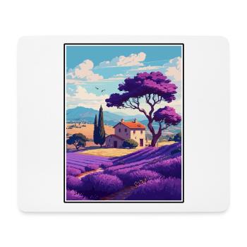 Provence Frankreich Vintage Reiseposter WPA Souvenir - Mousepad (Querformat) - Weiß - Vorne