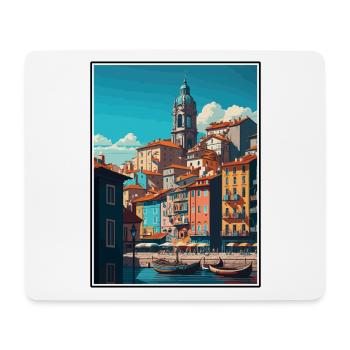 Porto Portugal Vintage Reiseposter WPA Souvenir - Mousepad (Querformat) - Weiß - Vorne