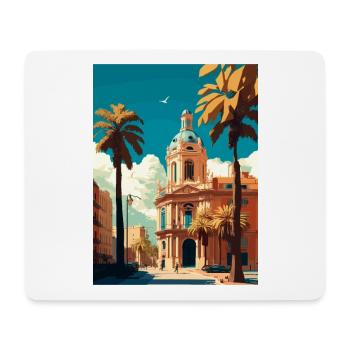 Valencia Spain Vintage Travel Poster WPA Souvenir - Mouse Pad (horizontal) - white - Front