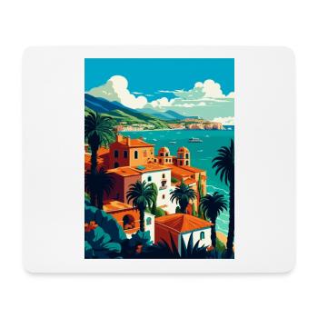 Sicily Italy Decoration Vintage Travel Poster WPA - Mouse Pad (horizontal) - white - Front