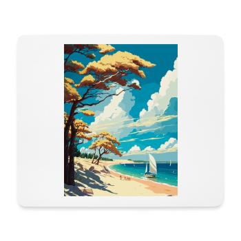 Rugen Island Germany Vintage Travel Poster WPA Art - Mouse Pad (horizontal) - white - Front