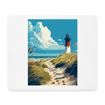 Sylt Insel Deutschland Vintage Reiseposter Souvenir - Mousepad (Querformat) - Weiß - Vorne