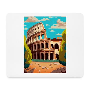 Rome Italy Vintage Travel Poster WPA Souvenir - Mouse Pad (horizontal) - white - Front