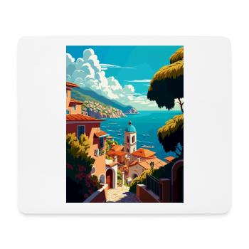 Samos Greece Decoration Vintage Travel Poster WPA - Mouse Pad (horizontal) - white - Front