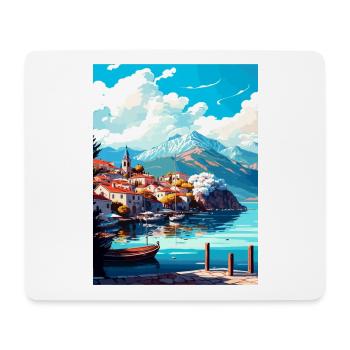 Datca Turkey Vintage Travel Poster WPA Souvenir - Mouse Pad (horizontal) - white - Front