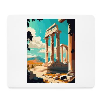 Bergama Turkey Vintage Travel Poster WPA Souvenir - Mouse Pad (horizontal) - white - Front