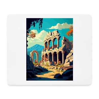 Termessos Turkey Vintage Travel Poster Souvenir - Mouse Pad (horizontal) - white - Front