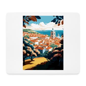 Viana Do Castelo Portugal Vintage Reiseposter - Mousepad (Querformat) - Weiß - Vorne