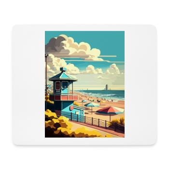 Zandvoort Niederlande Vintage Reiseposter WPA - Mousepad (Querformat) - Weiß - Vorne