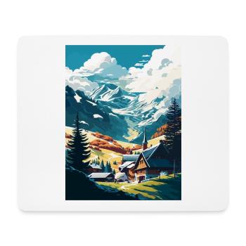 Zell am Ziller Österreich Vintage Reiseposter WPA - Mousepad (Querformat) - Weiß - Vorne
