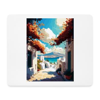 Naxos Griechenland Dekoration Vintage Reise Poster WPA - Mousepad (Querformat) - Weiß - Vorne