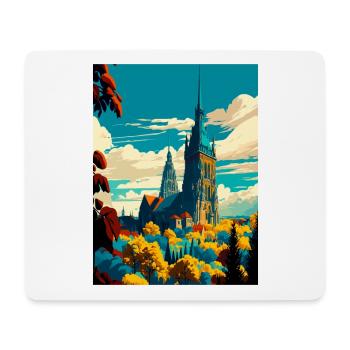 Kassel Germany Vintage Travel Poster WPA Souvenir - Mouse Pad (horizontal) - white - Front