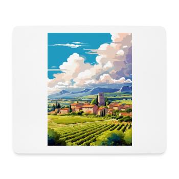 Provence Frankreich Vintage Reiseposter WPA Souvenir - Mousepad (Querformat) - Weiß - Vorne