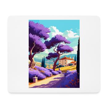 Provence Frankreich Vintage Reiseposter WPA Souvenir - Mousepad (Querformat) - Weiß - Vorne