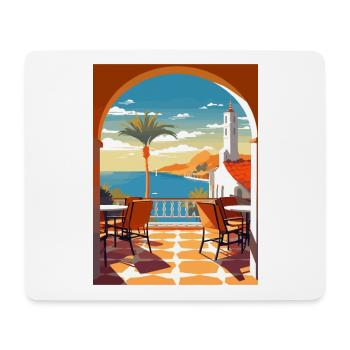Costa del Sol Spanien Vintage Reiseposter Souvenir - Mousepad (Querformat) - Weiß - Vorne