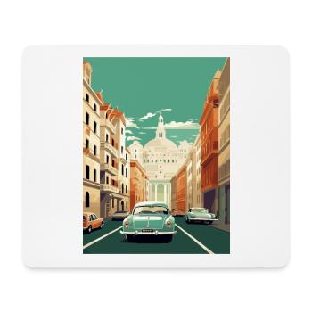 Vienne Autriche Vintage voyage affiche WPA Souvenir - Tapis de souris (format paysage) - blanc - Devant