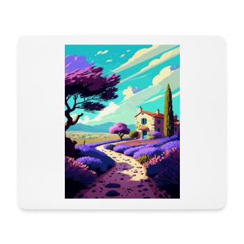 Provence Frankreich Vintage Reiseposter WPA Souvenir - Mousepad (Querformat) - Weiß - Vorne