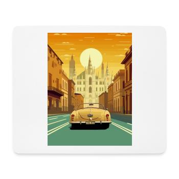 Milan Spain Ibiza Vintage Travel Poster Souvenir - Mouse Pad (horizontal) - white - Front