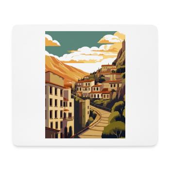 Cuenca Spain Vintage Travel Poster WPA Souvenir - Mouse Pad (horizontal) - white - Front