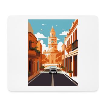 Cordoue Espagne Vintage voyage affiche WPA Souvenir - Tapis de souris (format paysage) - blanc - Devant