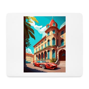 Maranello Italie Vintage voyage affiche WPA Souvenir - Tapis de souris (format paysage) - blanc - Devant