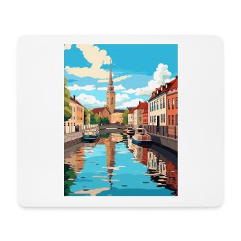 Turku Finland Vintage Travel Poster WPA Souvenir - Mouse Pad (horizontal) - white - Front