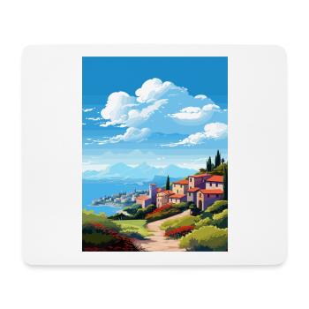 Elba Italien Vintage Reiseposter WPA Souvenir - Mousepad (Querformat) - Weiß - Vorne