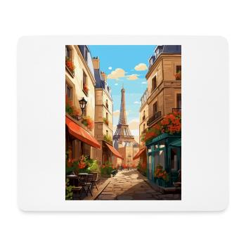 Paris Frankreich Vintage Reiseposter WPA Souvenir - Mousepad (Querformat) - Weiß - Vorne