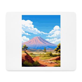 Parc national du Teide Espagne Affiche de voyage Vintage - Tapis de souris (format paysage) - blanc - Devant