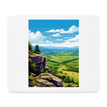Parc National des Cévennes France Antibes Souvenir - Tapis de souris (format paysage) - blanc - Devant