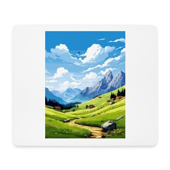 Velika Planina Slovénie Lac de Bled Affiche de voyage - Tapis de souris (format paysage) - blanc - Devant