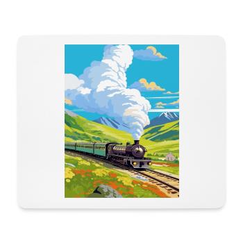 Orient Express Europe Deco Vintage Travel Poster - Mouse Pad (horizontal) - white - Front