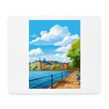 Kiel Decoration Germany Vintage Travel Poster WPA - Mouse Pad (horizontal) - white - Front