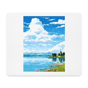 Lake Varese Italy Vintage Travel Poster Souvenir - Mouse Pad (horizontal) - white - Front