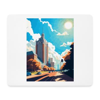 Katowice Poland Vintage Travel Poster WPA Souvenir - Mouse Pad (horizontal) - white - Front