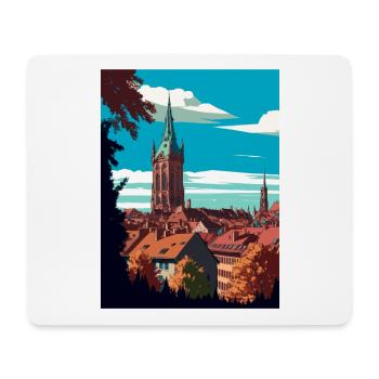 Freiburg Im Breisgau Germany Vintage Travel Poster - Mouse Pad (horizontal) - white - Front