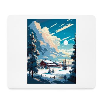 Kiruna Sweden Vintage Travel Poster WPA Souvenir - Mouse Pad (horizontal) - white - Front