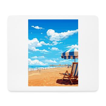 Costa De La Luz Espagne Vintage Voyage Poster WPA - Tapis de souris (format paysage) - blanc - Devant