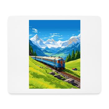 Orient Express Europa Deko Vintage Reiseposter - Mousepad (Querformat) - Weiß - Vorne