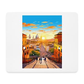Rome Italy Vintage Travel Poster WPA Souvenir - Mouse Pad (horizontal) - white - Front