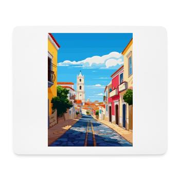 Lagos Portugal Vintage Travel Poster WPA Souvenir - Mouse Pad (horizontal) - white - Front