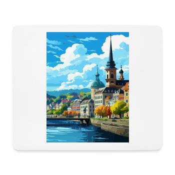 Koblenz Decoration Germany Vintage Travel Poster - Mouse Pad (horizontal) - white - Front
