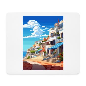 Albufeira Portugal Cascais Vintage Travel Poster - Mouse Pad (horizontal) - white - Front