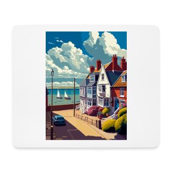 Whitstable England Kent Vintage Reiseposter WPA - Mousepad (Querformat) - Weiß - Vorne
