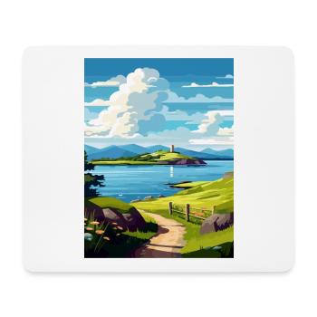 Isle Of Lismore Schottland Vintage Reiseposter WPA - Mousepad (Querformat) - Weiß - Vorne